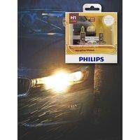 Philips WeatherVision H1 P14.5s 2900K Yellow Light Car Halogen Headlight Genuine Auto Bulbs High Low Beam 12V 55W 12258WVS2