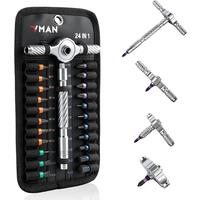 VMAN 24/66in1 RS1 Multi-Purpose Ratchet Screwdriver Set 24 in 1 S2 Steel Magnetic Screwdriver Bits Repair Tools Combo Handle