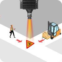 JSD Industrial Safety Warning Gobo Logo Dust Proof Projection Signage Sign Projector for Business And Education