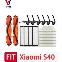 For Xiaomi S40 / OV81 Robot vacuum cleaner Accessories Main Side Brush Mop Cloth Hepa Filter Dust Bag Replacement Spare Parts