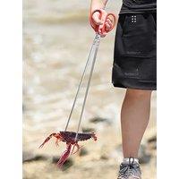 Long Nose Pliers Stainless Steel Tongs Handle Anti-slip Tooth Clamp of Outdoor Sea Crab Ricefield Eel Fishing Catch Hunting Tool