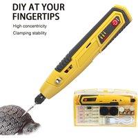 Cordless Rotary Tool 3 Speed Mini Electric Drill Pen Multifunctional Handheld Wood Carving Engraving Machine Jade Polishing