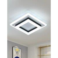 24W Square Acrylic Ceiling Light, Ra=80, 6500K White Light Ceiling Light, Suitable for Bedrooms, Dining Rooms, Corridors