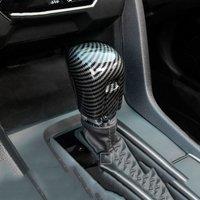 Trim For Honda Civic 2016-2021 Gear Shift Knob Cover Carbon Fiber ABS Car Interior Accessories Auto