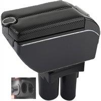 For Citroen C2 C3 Armrest Box Citroen C2 C3 Car Armrest Auto Storage Box Arm Bracing heighten Interior Details Retrofit Part