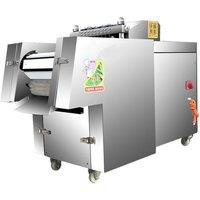 Automatic Meat Slicer Chicken And Duck Cutting Machine Canteen Fish Goose Ribs Pigs Feet Frozen Meat Dicing Chopping Machine