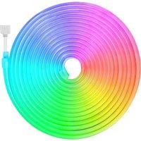 5-30M RGB LED Flexible Lighting String Lights with Smart App Remote Control for Home Decoration,Waterproof Neon Light Strip 24V