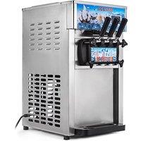 Including Tariffs Small Commercial Table Top Soft Serve Ice Cream Maker 3 Flavors Stainless Steel Electric For Desktop Use