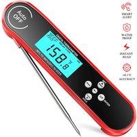 Digital Instant Read Meat Thermometer Waterproof Cooking Thermometer with Backlit, Calibration, Food Probe for Kitchen BBQ Candy