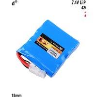 7.4V 4200mAh 20C cylindrical 18650 lithium battery pack For remote control speedboat boat HJ806B HJ809 battery