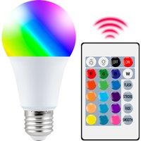 25W LED RGB Light Bulb E27/E26 Ceiling Lamp AC 220V Chandeliers 110V Smart IR Remote Control For Home Party Christmas Decoration