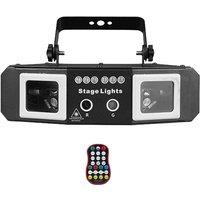 RGB Laser Beam Patterns Projector DJ Disco Light Party Dance KTV LED UV Dyeing Christmas Decoration Birthday Effect Stage F15D4