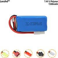 Model aircraft lithium battery pack 7.4V 25C 1500mAh For FT009 WeiLi 12428 12429 remote control car remote control boat battery