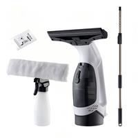 MSS Small Electric Window Cleaner with Strong Suction&Squeegee Head, Efficient Portable Cleaning Tool for Home,Car&Office Glass