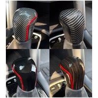 Carbon Fiber Style Car Gear Shift Knob Cover Stick Head Accessories Auto Parts Trim For Toyota Corolla 2019-2024