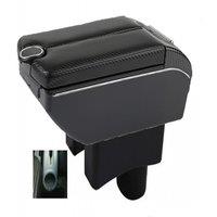 For Accent Tegas Armrest Box Hyundai Accent Tegas 2 Car Armrest Auto Storage Box Arm Bracing heighten Interior Details Retrofit