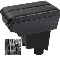 For Sandero Armrest Box Renault Sandero Stepway Car Armrest Auto Storage Box Arm Bracing heighten Interior Details Retrofit Part