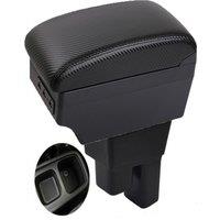 For Honda Fit Armrest Box Honda Fit Jazz GE Armrest Auto Storage Box Arm Bracing heighten Interior Details Retrofit Part