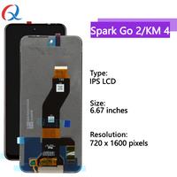 KM 4 Display Lcds For Tecno Spark Go 2 Mobile Phone Lcd For Tecno Spark Go 2 KM 4 Phone Screen Replacement Parts