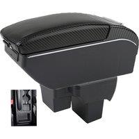 For VW Polo Armrest Box Volkswagen Nivus Novo Virtus Armrest Auto Storage Box Arm Bracing heighten Interior Details Retrofit