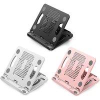 Universal Rotary Adjustable Foldable Laptop Stand - Portable Desktop Notebook Holder Tablet Bracket Support Accessory