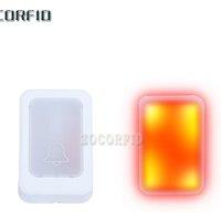 AC220V Wireless Doorbell with Flashing Lights and Music for Deaf Individuals and Safety-minded People