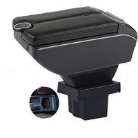 For Octavia A5 Armrest Box Skoda Yeti Octavia A5 MK2 Car Armrest Auto Storage Box Arm Bracing heighten Interior Details Retrofit