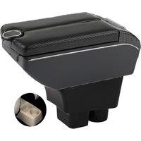 For Fabia Roomster Armrest Box Skoda Fabia II 2 Roomster Armrest Auto Storage Box Arm Bracing heighten Interior Details Retrofit