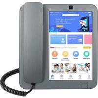 8 Lte Android desk phone with sim card, Touch screen, 4GB RAM, 64GB flash, Android 10, wifi and RJ45, 3.7V 2500mAh battery.