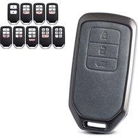 Car Key Case Cover Shell For Honda Accord Civic CR-V Fuel Cell Fit HR-V Odyssey Pilot Ridgeline Insight Passport Metal Leather