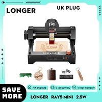 LONGER RAY5 Mini Laser Engraver 2.5W, 12,000mm/min, 0.04mm Precision, 130*140mm Working Area, LightBurn/LaserGRBL,300+ Materials