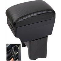 For Polo Armrest Box VolksWagen VW werk Polo Mk5 6R Vento Armrest Auto Storage Box Arm Bracing Interior Details Retrofit