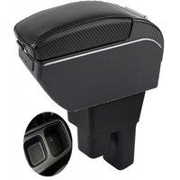 For Honda Fit Armrest Box Honda Fit Jazz GE Car Armrest Auto Storage Box Arm Bracing heighten Interior Details Retrofit Part