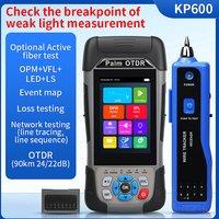 KP600 OTDR 90km Reflectometer with Touch Screen Event Map OPM VFL RJ45 Tester 22/24db 1310nm 1550nm 1610nm 1625nm (Optional)