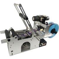 New Round Bottle Labeller Semi Automatic Round Glass Bottle Labeling Machine With Date Code Printer function