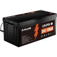 POWLAND 12V 200AH LiFePO4 High power Lithium Battery Grade A+ 6000 Cycle Times with BMS for RV Golf Cart Solar NOT VAT EU STORE