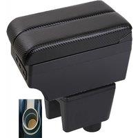 For Seat Ibiza Armrest Box Seat Ibiza 6J 6L Car Armrest Auto Storage Box Arm Bracing heighten Interior Details Retrofit Part