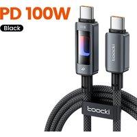 Toocki PD 100W USB C To USB C Cable PD Fast Charging Charger Cable 5A E-Marker Chip For iphone 17 16 Macbook Xiaomi Samsung S23
