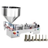 Single Head Paste Filling Machine Stainless Steel Semi Automatic Horizontal Pneumatic Cosmetics Soft Drink Filler