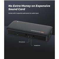 4K 60fps HDMI Capture Card, Ultra Low Latency USB 3.0 Game Recorder for PS5/Xbox/Switch/PC/Mac, Plug & Play, OBS Compatible