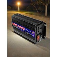 1000W Pure Sine Wave Inverter for Car RV Home 12V to 220V with LCD Clean Stable Solar Power Overload Battery Alarm Energy Saving