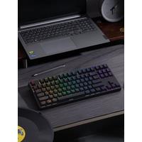 Akko 5087S Wired Keyboard Black ANSI Russian TKL 87 Keys OEM Profile RGB Backlit Wired Keyboard for Office Gaming