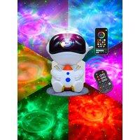 APP Starry Sky Projection Galaxy Astronaut DJ Disco Party Light Green Laser Night Dreamy Gift Christmas Atmosphere Lamp F22D3