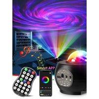 Aurora Galaxy Rotation APP Sky Projection DJ Disco Party Light Green Laser Star Night Dreamy Birthday Christmas Atmosphere F23D3