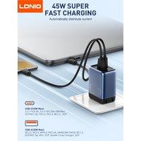 LDNIO Gan 45W Fast Charge Type-C Charger Compatible with 40W iPhone 17 pro Max Air Xiaomi Samsung Ultra - Fast Charging Adapter