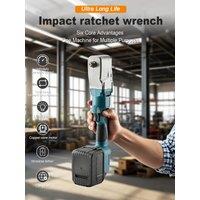 Brushless Angle Ratchet Wrench Handheld Rechargeable Ratchet Wrench High Torque Multi-function Auto Repair Electric Tool Set