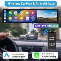 12 inch 4K HD 1080P Carplyaer Andriod Anto Rearview Mirror Dash Camera Wifi DVR Camera Video Recorder Parking Monitoring