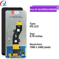 X6882 LCD Display For infinix Hot 50 4g Touch Screen Repair Replacement Part for infinix hot 50 4g X6882 X6882B Mobile Phone Lcd