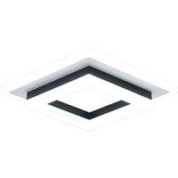 LED Ceiling Light,24W Modern Ceiling Lamp,Square LED Ceiling Lights for Bedroom Hallway Office Living Room, Cold White 6500K