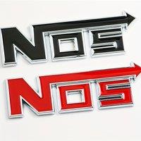 Universal Car Sticker 3D Metal Chrome Zinc Alloy Emblem NOS Nitrogen Car Body Badge Sticker Decal Auto Styling Accessory